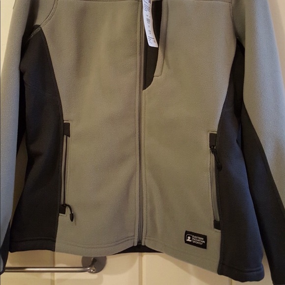 Eastern Mountain Sports- Grey Windpro Fleece Jacket women’s size small - Picture 8 of 9